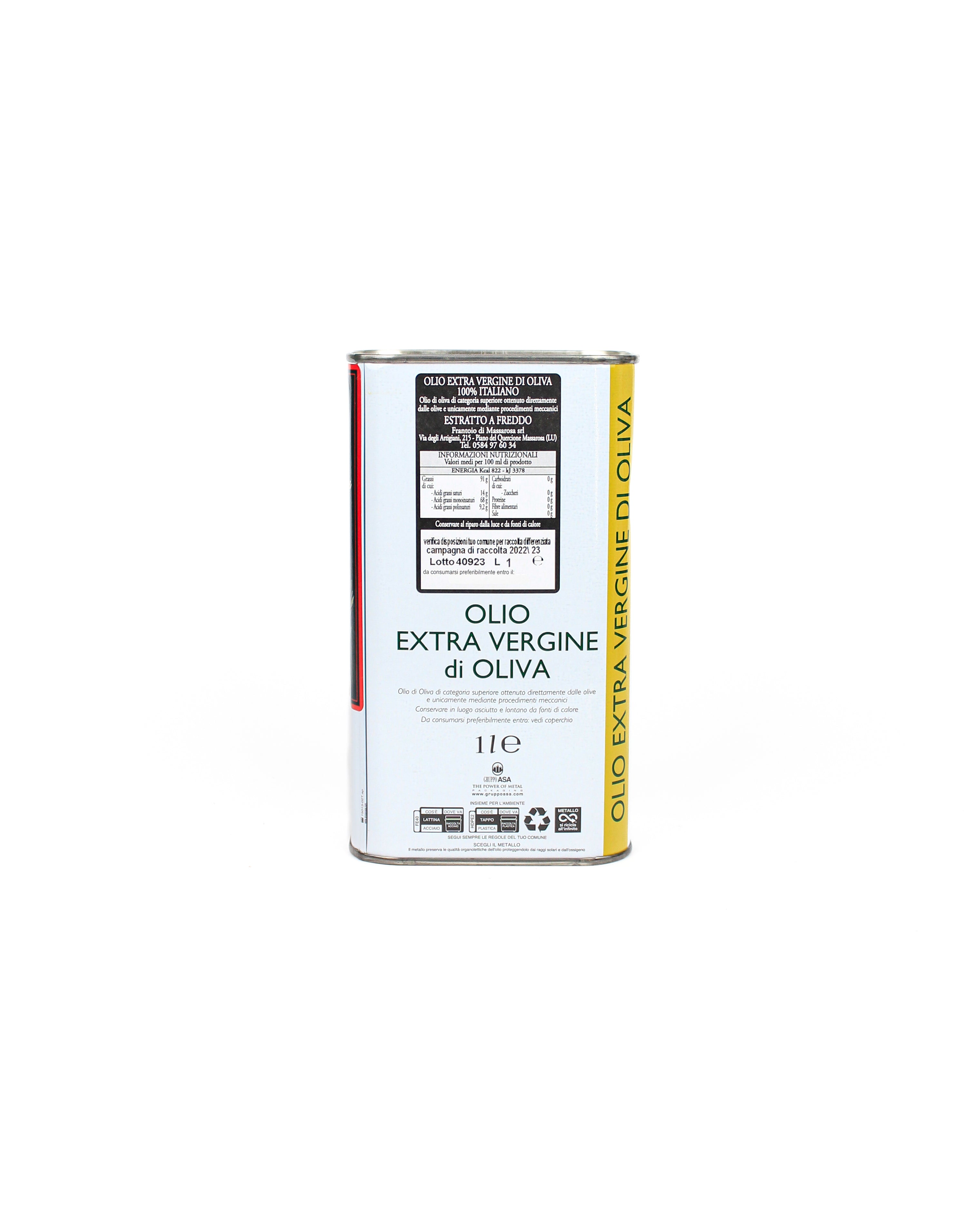 Olio Extra Vergine di Oliva 100% Italiano - 1L
