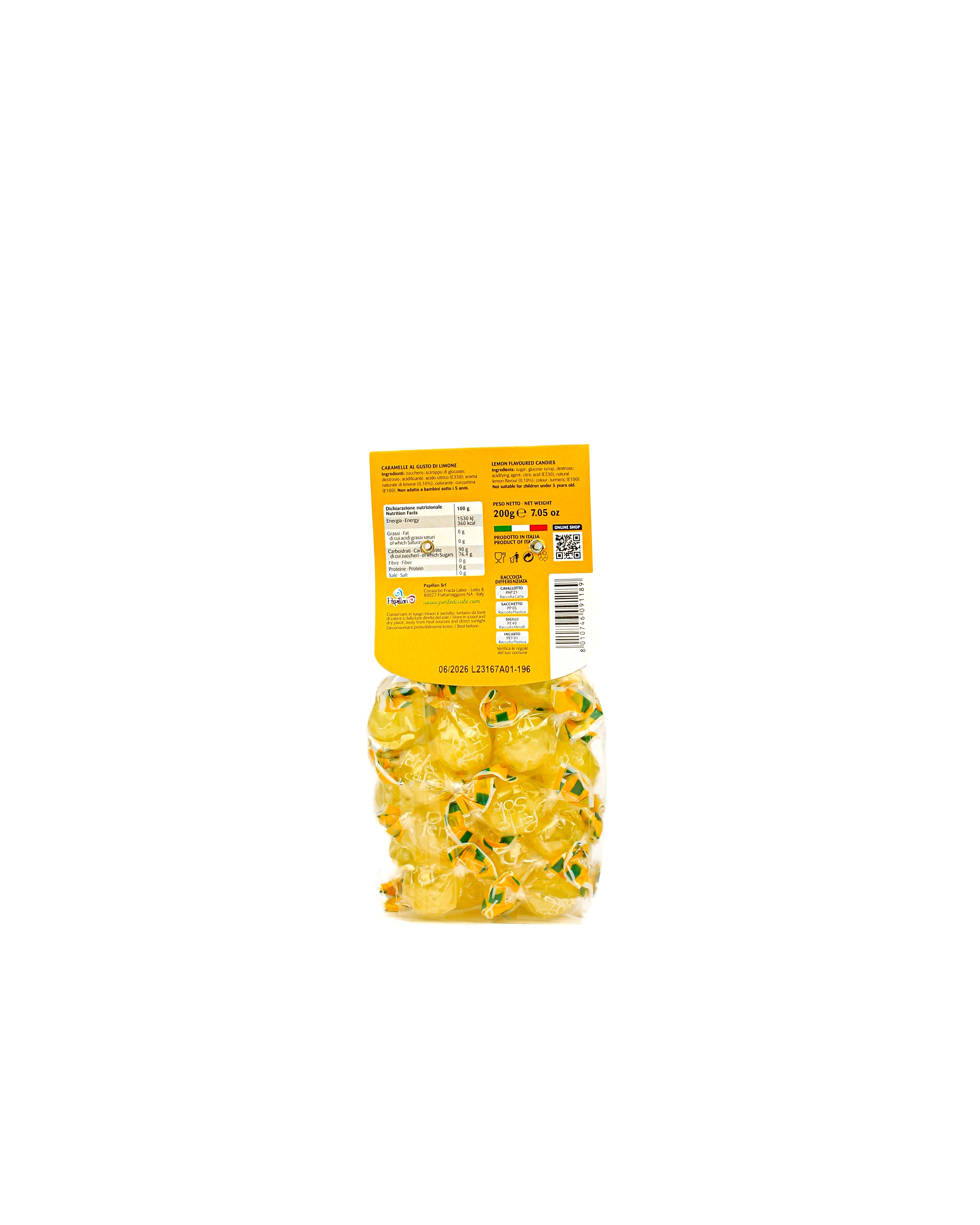 Caramelle al gusto di limone - Perle di Sole