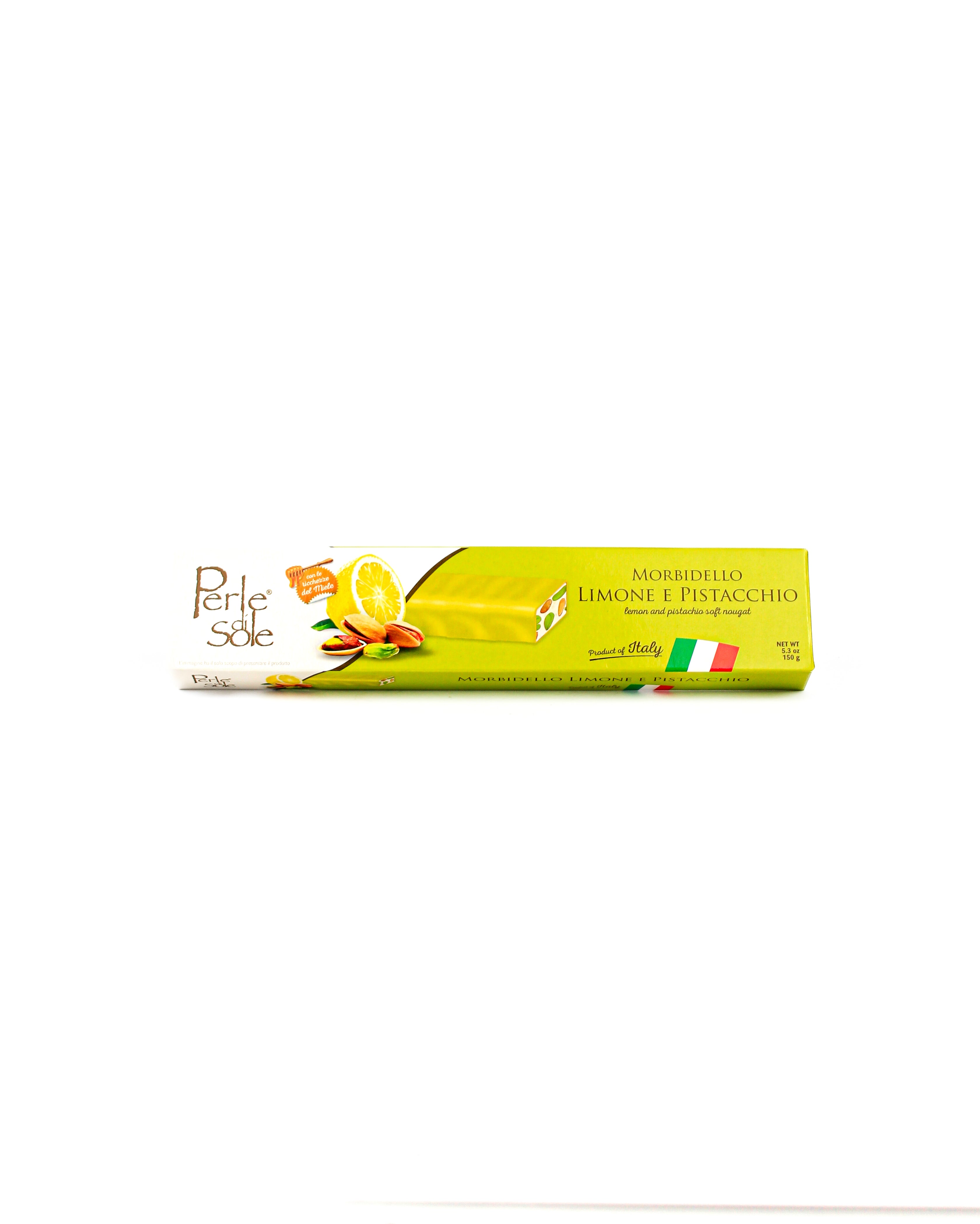 Torrone morbido al gusto di Limoncello e Pistacchio - Perle di Sole