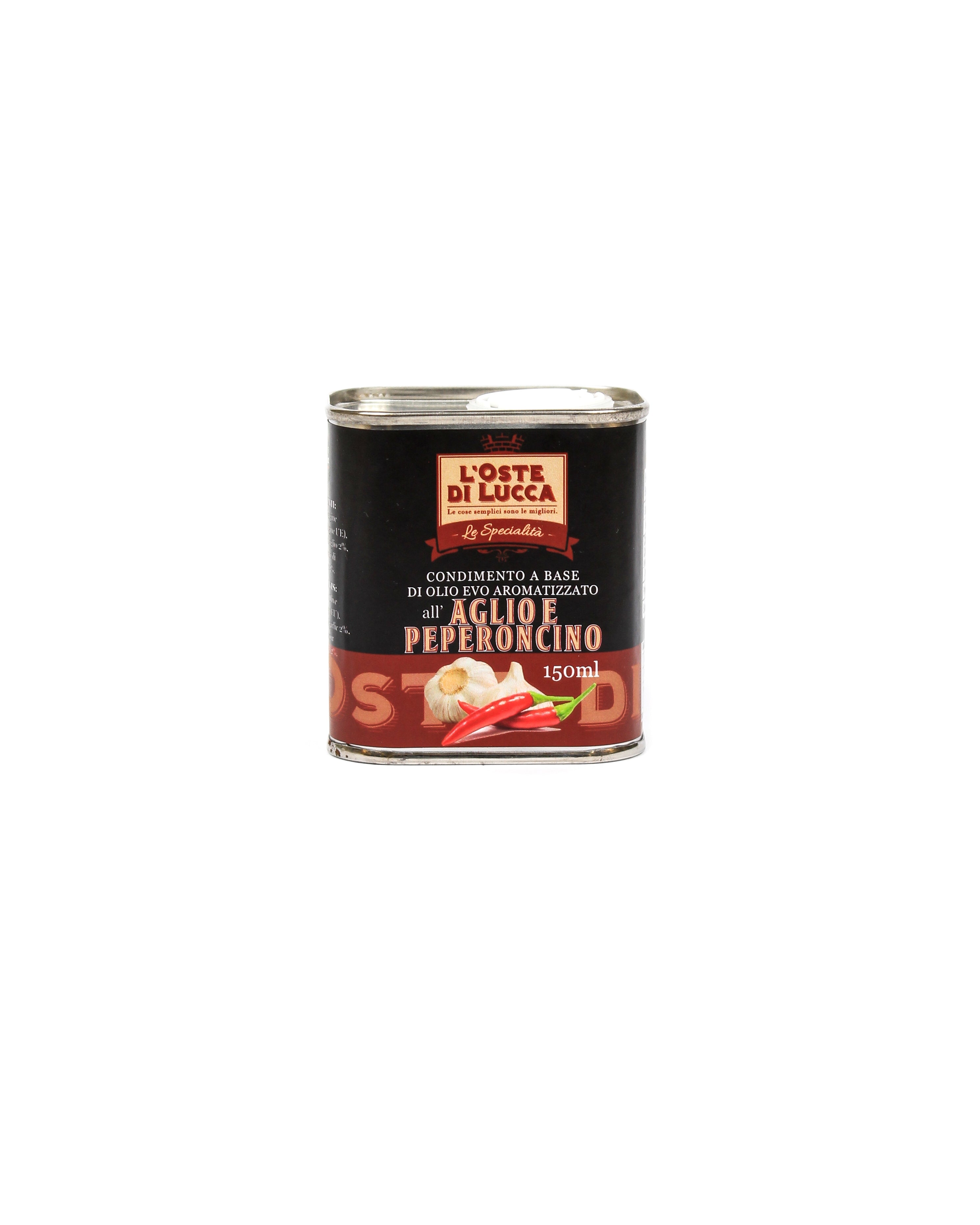 EVO-Öl, aromatisiert mit Knoblauch und Chili
