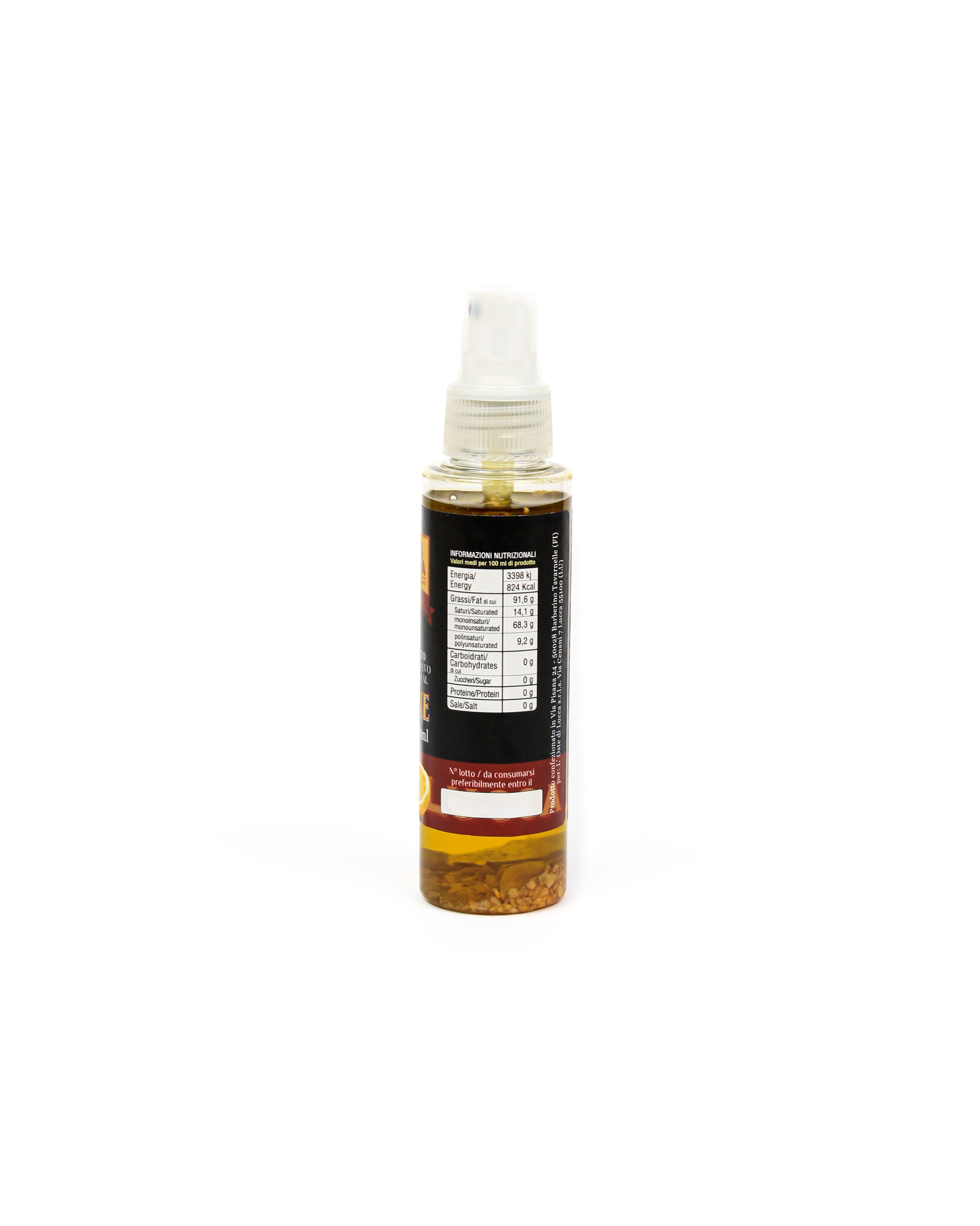 Lemon flavored EVO oil spray