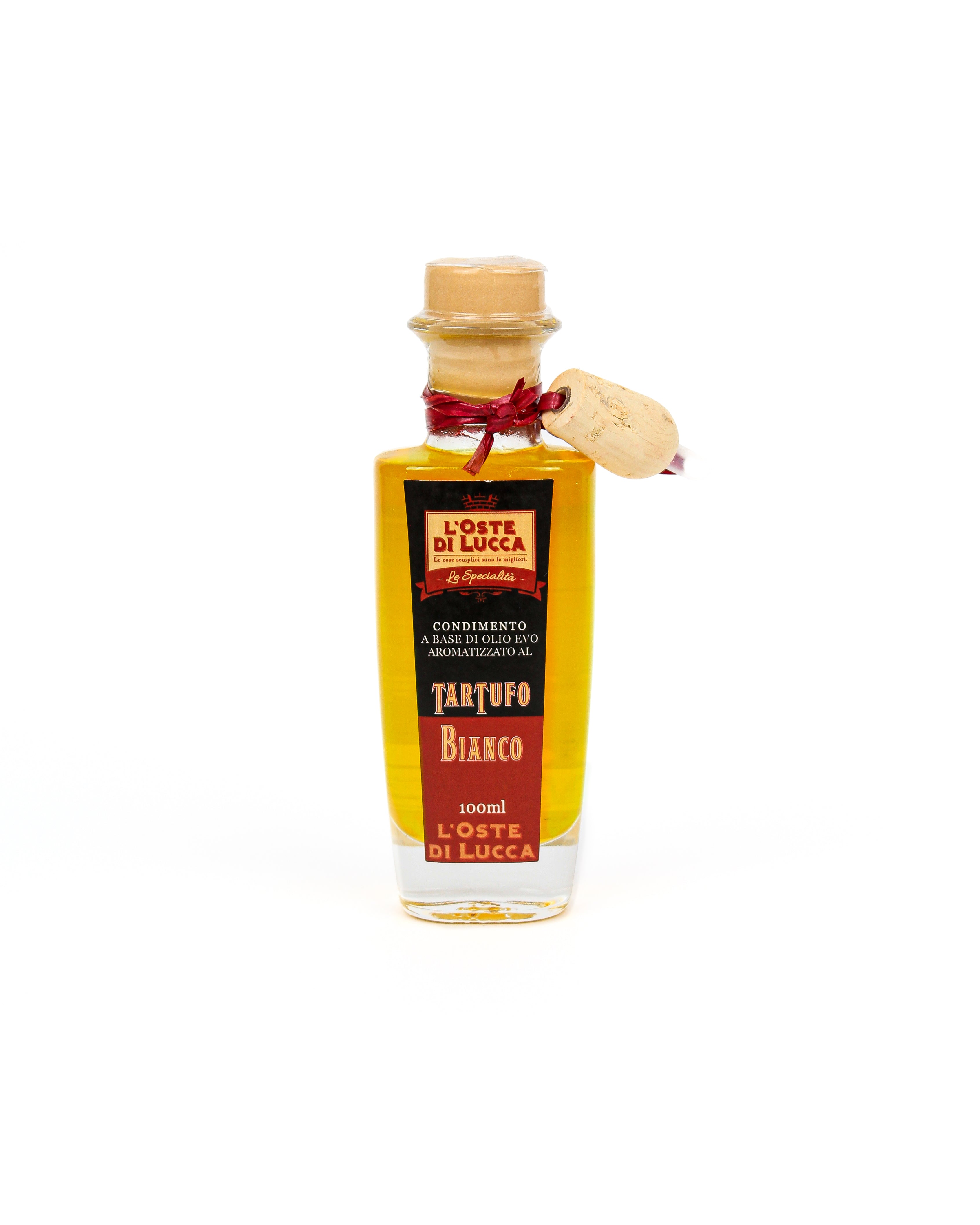 EVO oil in glass bottle flavored with White Truffle