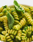 Zubereitet für Fusilli mit Pesto